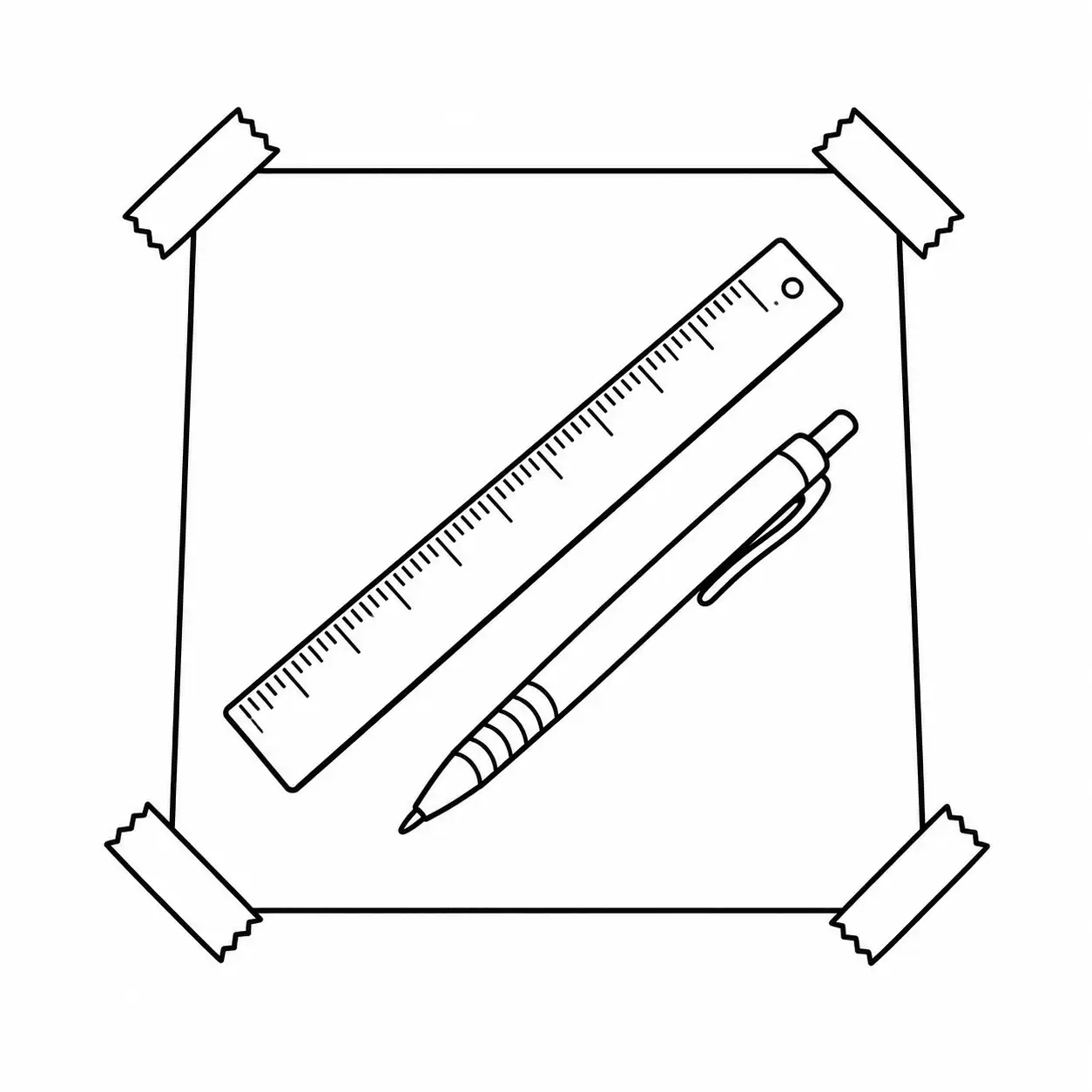 Grab paper, a pen and a ruler
