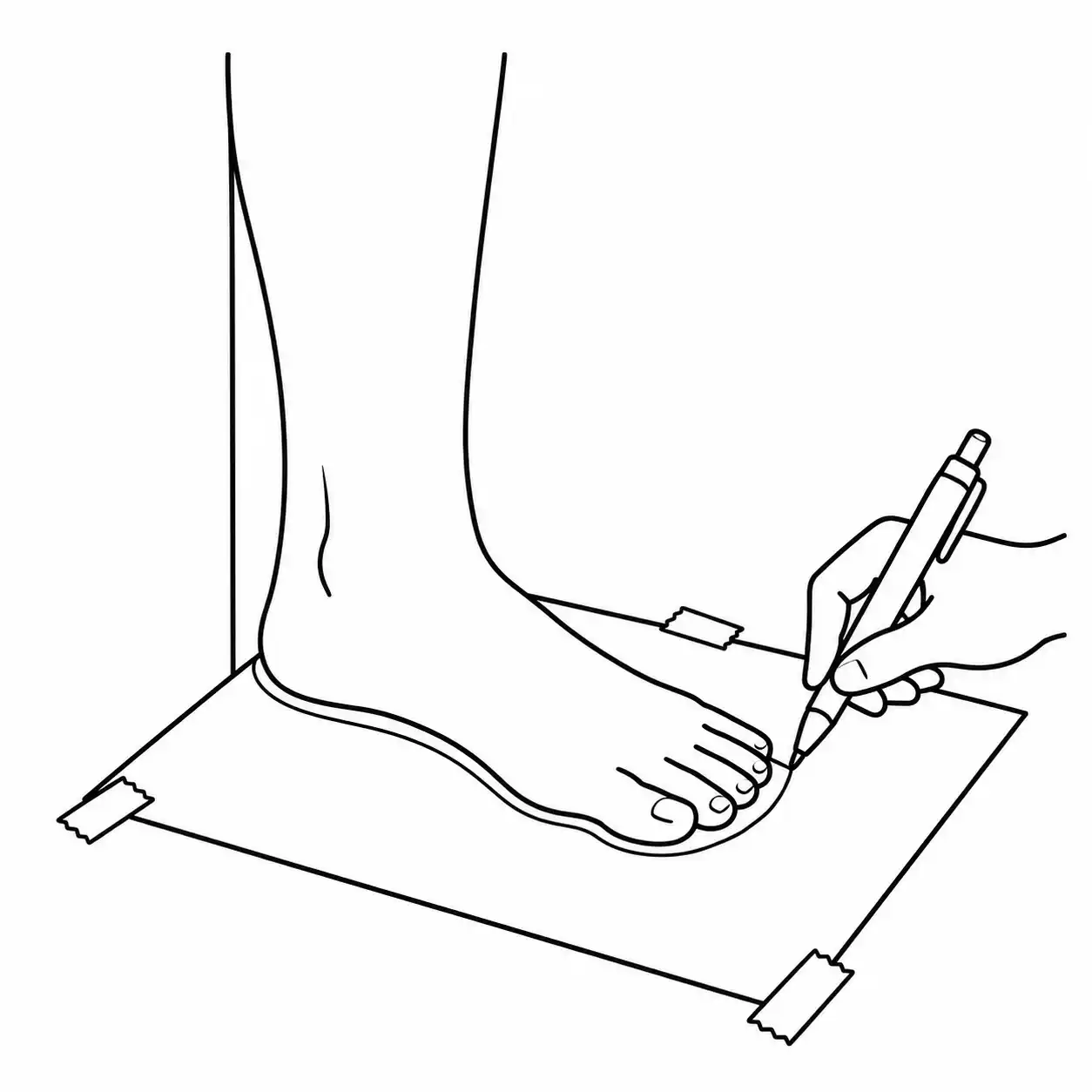 Trace your foot